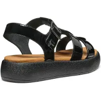 Geox D CAMALEI Syntetiska Polyurethan Kvinnor Svarta Sandaler