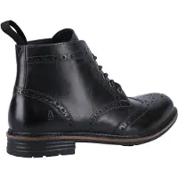 Hush puppies Joshua Leather Svarta stövlar för män
