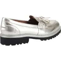 Hush puppies Ginny Loafer Mockasiner i Suede för Kvinnor, Gyllene Loafers