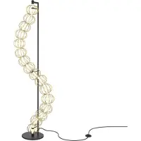 Maytoni LED golvlampa Golden Cage, Vardagsrum / matsal, Metall, LED-golvlampa