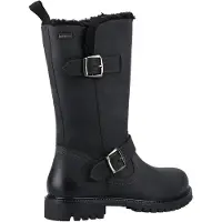 Hush puppies Winnie läder dam svarta stövlar