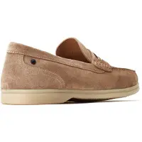 Base london Drum Läder Sand Loafers för män