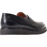 Base london Sid Läder Herr Svart Loafers