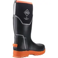 Muck Boots Grit S5 Gummistövlar för män Svart/Orange