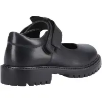 Hush puppies Astrid Bow Flickors Svarta Skor I Läder