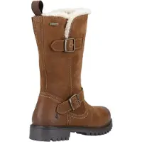 Hush puppies Winnie läder damstövlar i brun färg