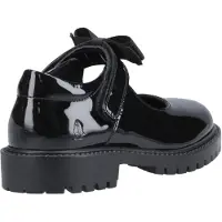 Hush puppies Astrid Bow Flickors Svarta Skor I Läder