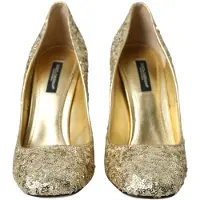Dolce&Gabbana Paljetthälar Elegant Högklackad Shoe