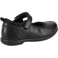 Hush puppies Bianca JNR Flickors Svarta Skor I Läder