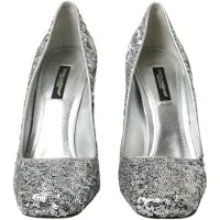 Dolce&Gabbana Pumps med paljetter och juveldetalj