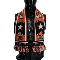 Dolce&Gabbana Stickad Schal Dg Stil