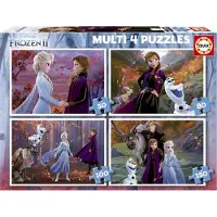 Educa Pussel - 4 olika - Frost II - - One Size - Pussel