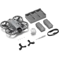 DJI Neo 2 Fly More Combo, 4 rotorer, 12 MP, 2688 x 1512 pixlar, 7000 m, 1606 mAh, Svart, Grå