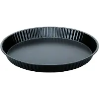 Jamon Pajform - IBILI - 28 x 3 cm - Non-stick metall - Enkel rengöring - Räfflad svart