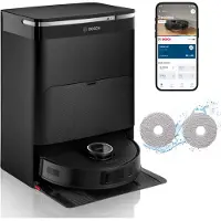 Bosch BCRDW3BAB, Utan påse, Svart, Rund, Dammpåse, 0,275 l, 75 dB