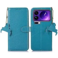 Mtp Products Xiaomi 17 Pro Max plånboksfodral i läder med RFID - Blå