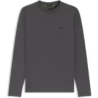 BOSS Stretch-cotton T-shirt with contrast logo