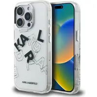 Karl Lagerfeld IML Sketched Graphic Fodral för iPhone 16 Pro - Klar