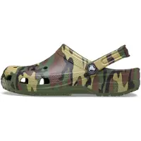 Crocs Classic Camouflage Clog - Army Green/multicolor, storlek 38