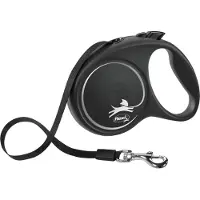 Flexi Black Design S M L Tape rullkoppel 5 meter