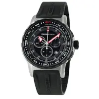 Momo Design Pilot Pro Chrono Svart/Röd 46mm Gummi