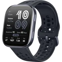 Xiaomi Amazfit Bip 6 - Smart klocka med rem - flytande silikon - handledsstorlek: 130-195 mm - display 1.97 - Bluetooth - 27.9 g - svart