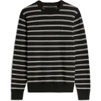 Tommy Hilfiger Textured Knit Crew Neck Jumper