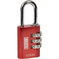 Kasp K10530REDD Hänglås 30 mm Röd Kombination