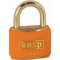 Kasp K12440ORAD Hänglås 40 mm Ny låsning Guldgul Nyckel