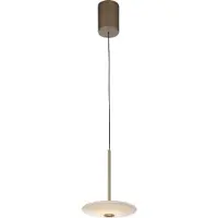 Paul Neuhaus Pendellampa Elipsa, dimbar, Brun / mässing, Vardagsrum / matsal, Glas