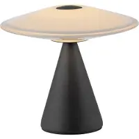 Paul Neuhaus LED bordslampa Elipsa, dimbar, Vitt / opal, Vardagsrum / matsal, Glas, LED-bordslampa