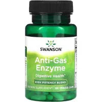 Swanson Health , Gasbesvär Enzym, Hög Potens Blending, 90 Veggie Caps