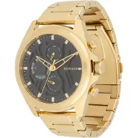 Tommy Hilfiger Analog klocka 'Jax' guld / svart