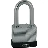 Kasp K13040L40D Hänglås 40 mm Ny låsning Silver Nyckel