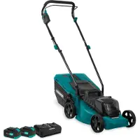 Vonroc Sladdlös Gräsklippare 40V – Kolborstfri – 33 cm | Inkl. 2x 4.0Ah batterier & dubbelladdare
