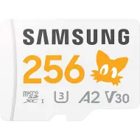 Samsung PRO Plus MB-MD256SA - Sonic the Hedgehog flash-minneskort (microSDXC till SD-adapter inkluderad) - 256 GB - A2 / Video Class V30 / UHS-I U3...