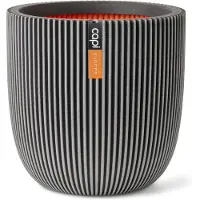 You do it CAPI EUROPE Blomkruka klot GROOVE NL - 43x41 cm - Antracit stormmoln färg