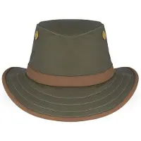 Tilley TWC7 Outback Waxed Cotton Green/British Tan