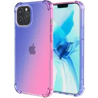 Mtp Products Gradient Stöttåligt iPhone 14 Pro Max TPU-skal - Blå / Rosa