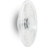 Tom Dixon LED utomhus vägglampa Press large, dimbar, Genomskinlig / transpare, Glas, Design, LED-vägglampa utomhus