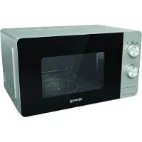Gorenje MO17E1S, Ovanför spisen, Enbart mikrovågsugn, 17 l, 700 W, Rotations-, Svart, Rostfritt stål