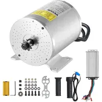 Vevor 1800W elektrisk borstlös likströmsmotorsats - 48V 4500rpm motor med uppgraderad hastighetsregulator och gasreglagesats för gokart elcykel motorcykel skoter gör-det-själv