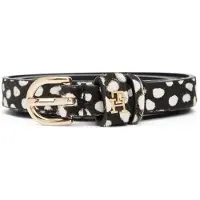 Tommy Hilfiger Essential Deer Print Leather Belt