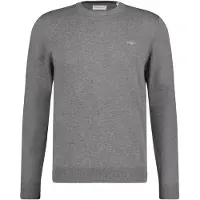 Gant för män. 8030561 Classic Cotton Crewneck Pullover Grå (3XL), Casual, Bomull