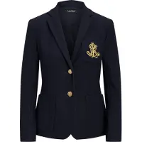 Ralph Lauren för kvinnor. 200797305005 Blazer Bullion Jacquard marinblå (M), Casual, Bomull, Marino