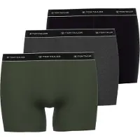 Tom Tailor Boxershorts ljusgrå / gråmelerad / oliv / svart