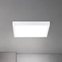 Orion LED taklampa Disc, dimbar, Vitt / opal, Vardagsrum / matsal, Aluminium / grå / zink, Modern, LED-taklampa
