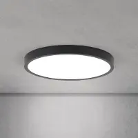 Orion LED taklampa Disc, dimbar, Svart, Vardagsrum / matsal, Aluminium / grå / zink, Modern, LED-taklampa