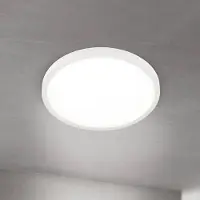 Orion LED taklampa Disc, dimbar, Vitt / opal, Vardagsrum / matsal, Aluminium / grå / zink, Modern, LED-taklampa