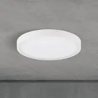 Orion LED taklampa Disc, dimbar, Vitt / opal, Vardagsrum / matsal, Aluminium / grå / zink, Modern, LED-taklampa